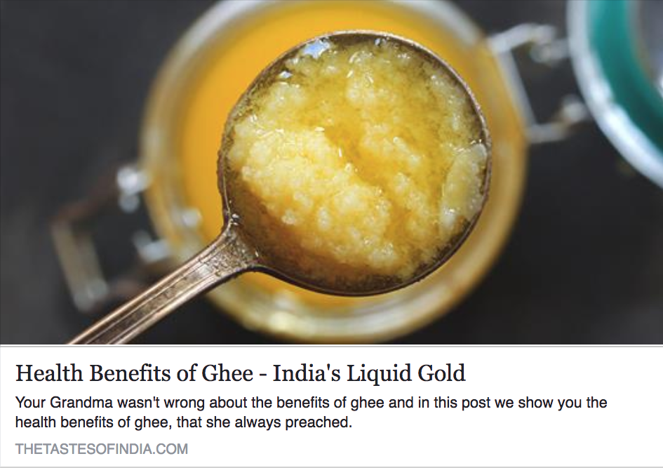 Health Benefits of Ghee – India’s Liquid Gold