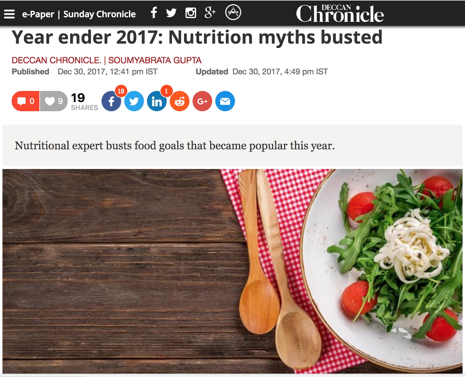 Nutrition myths busted