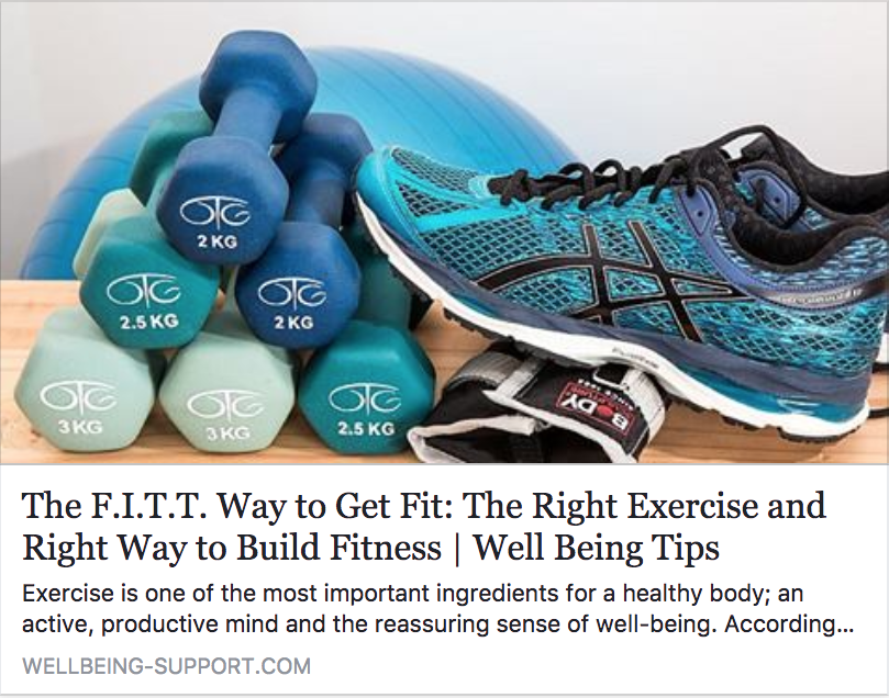 The F.I.T.T. Way to Get Fit