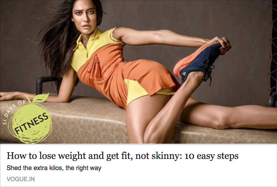 How to lose weight and get fit, not skinny: 10 easy steps