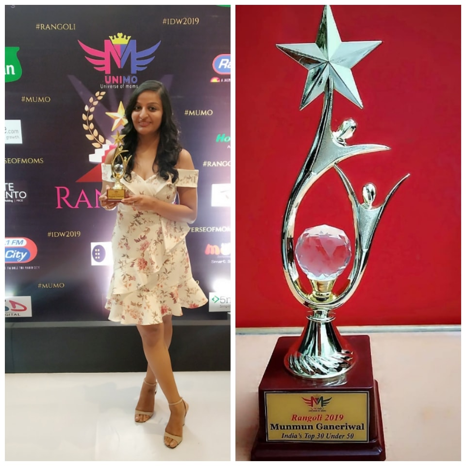 IWD Award won by Munmun Ganeriwal 